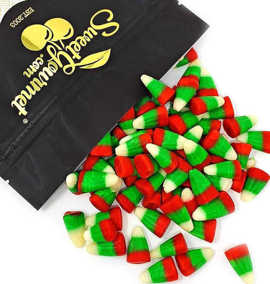 SweetGourmet Holiday Candy Corn Red, White & Green | Reindeer Corn | Bulk Christmas Candy | 1 Pou... | Amazon (US)