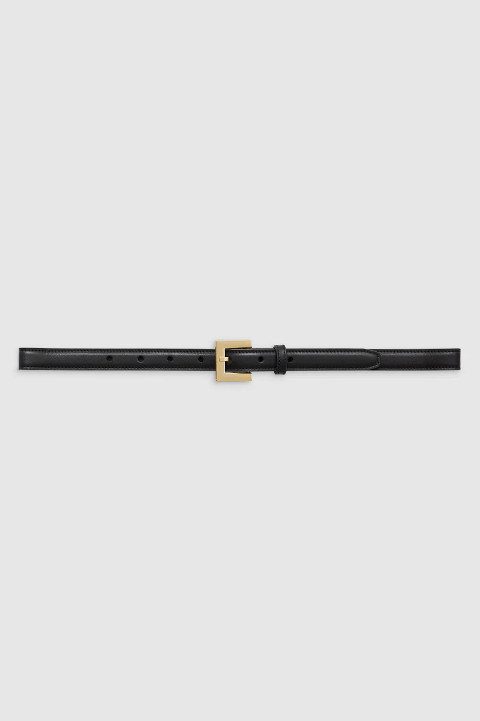 ANINE BING Nicola Belt in Black With Gold | Anine Bing