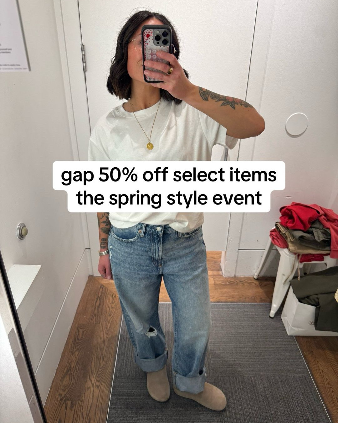 gap 50% off styles - the spring style event! extra 10% off automatically in the app, or use code YOURS on the website! #gap #sale #springstyle 

#LTKSaleAlert #LTKootd #LTKSeasonal