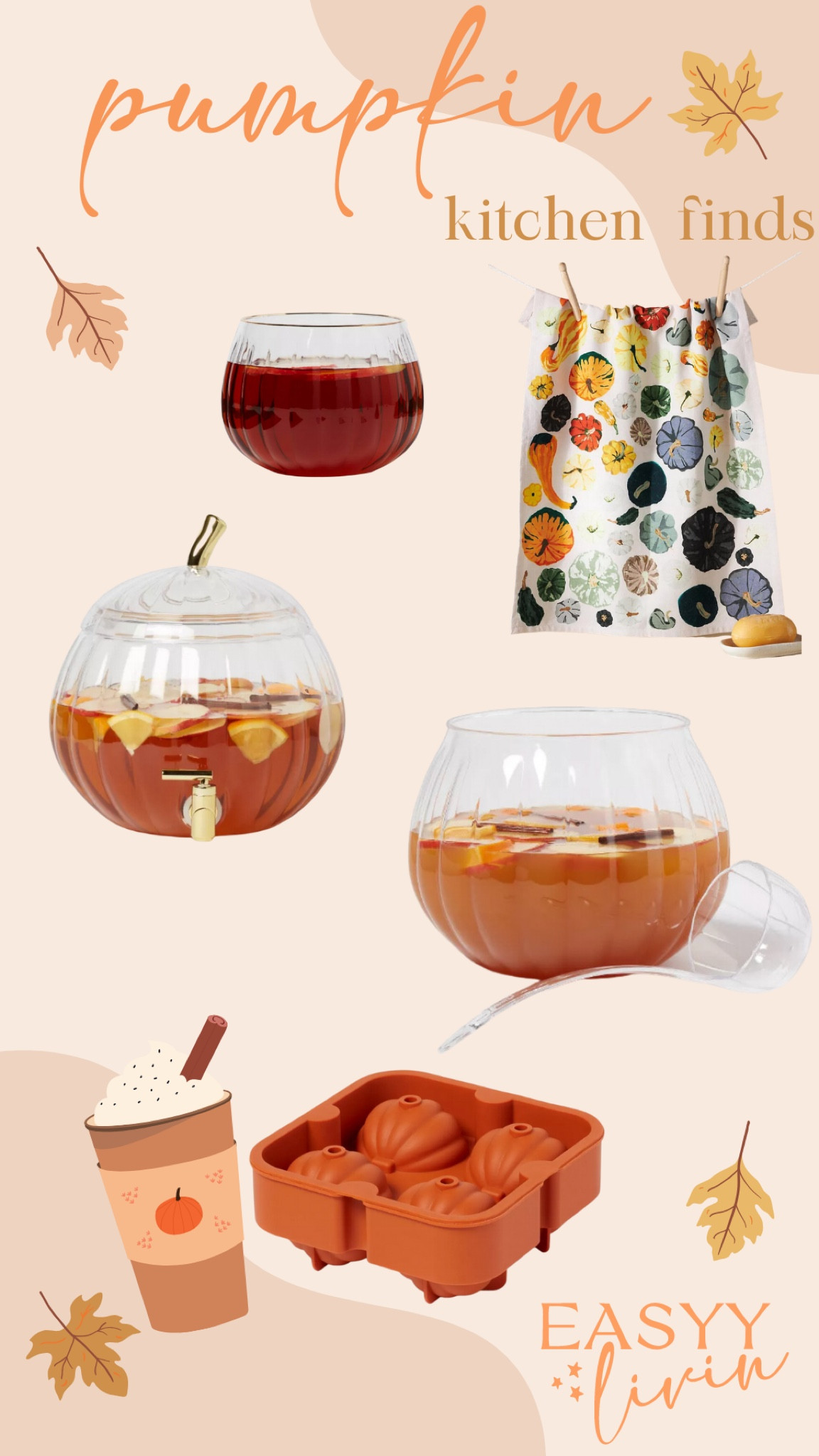 Affordable and super cute pumpkin kitchen staples for this Fall! 🍂🍁

#LTKhome #LTKunder50 #LTKSeasonal