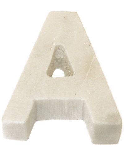 BIDKhome Marble Helvetica Letter | Gilt