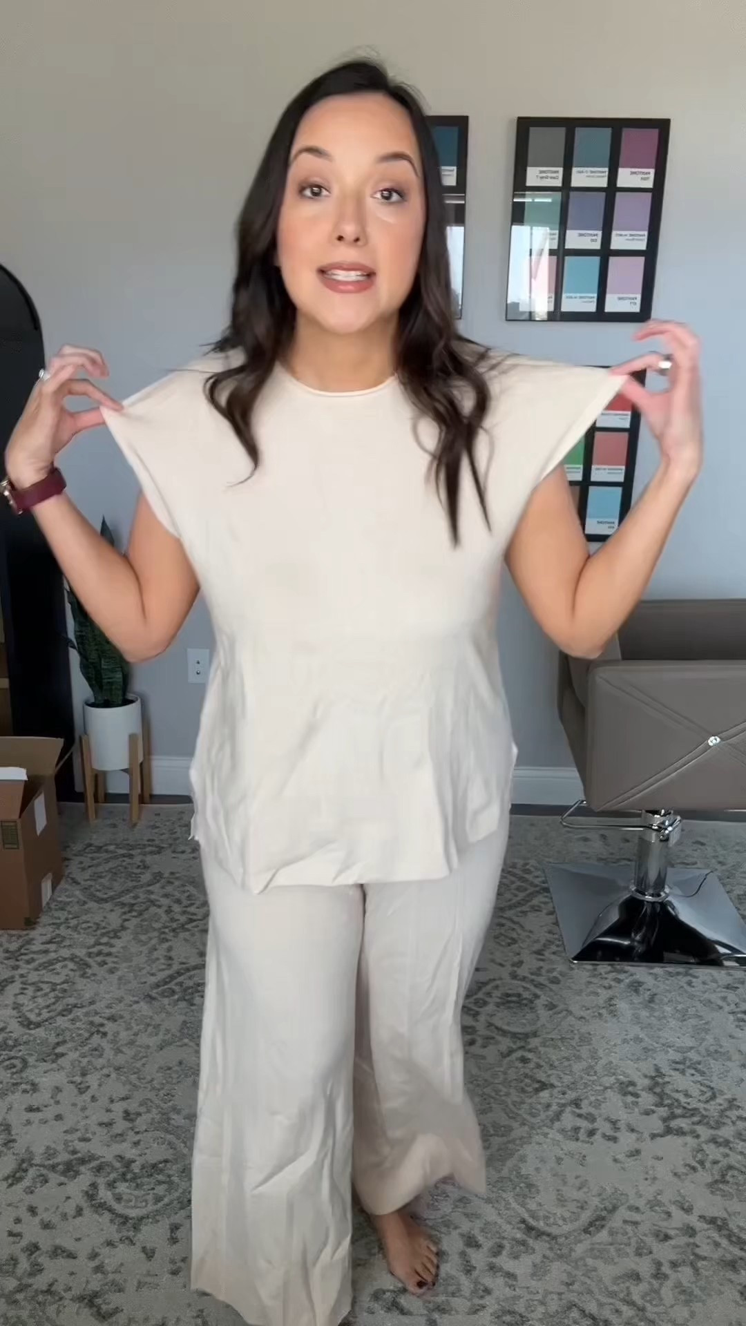 Cozy and elevated matching set from amazon! So elegant! This color is great for autumns and springs. I love the ribbed detail on the legs! 

#LTKMidsize #LTKFindsUnder50 #LTKSeasonal