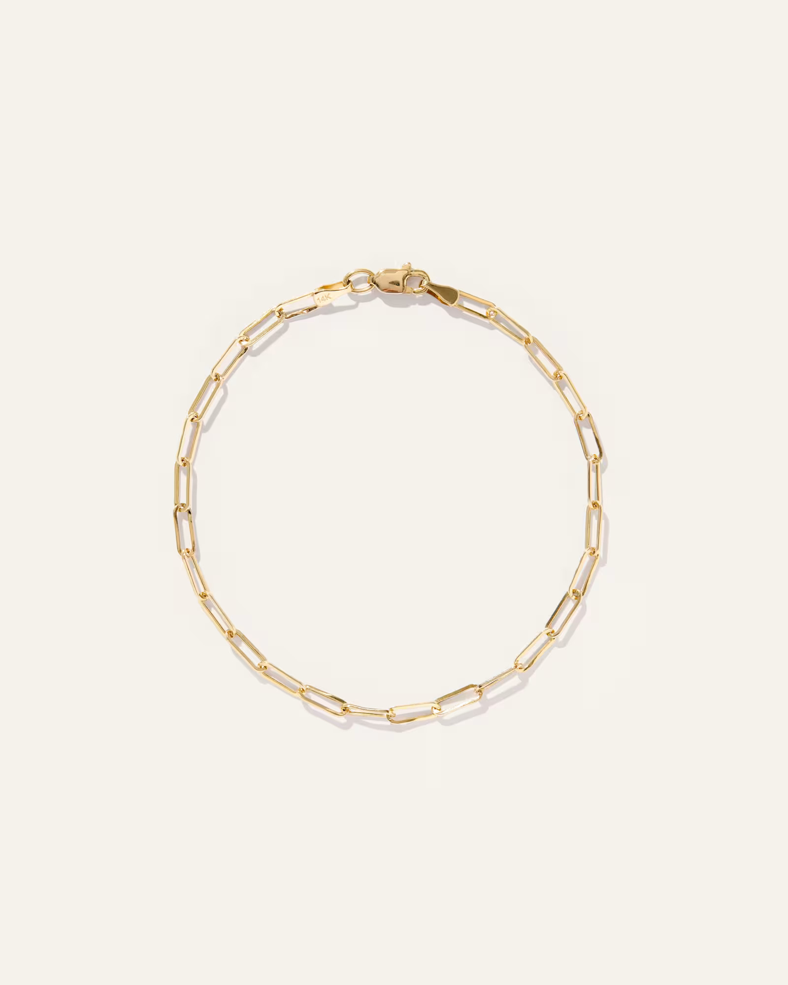 14K Gold Paperclip Chain Bracelet in Yellow Gold | Quince