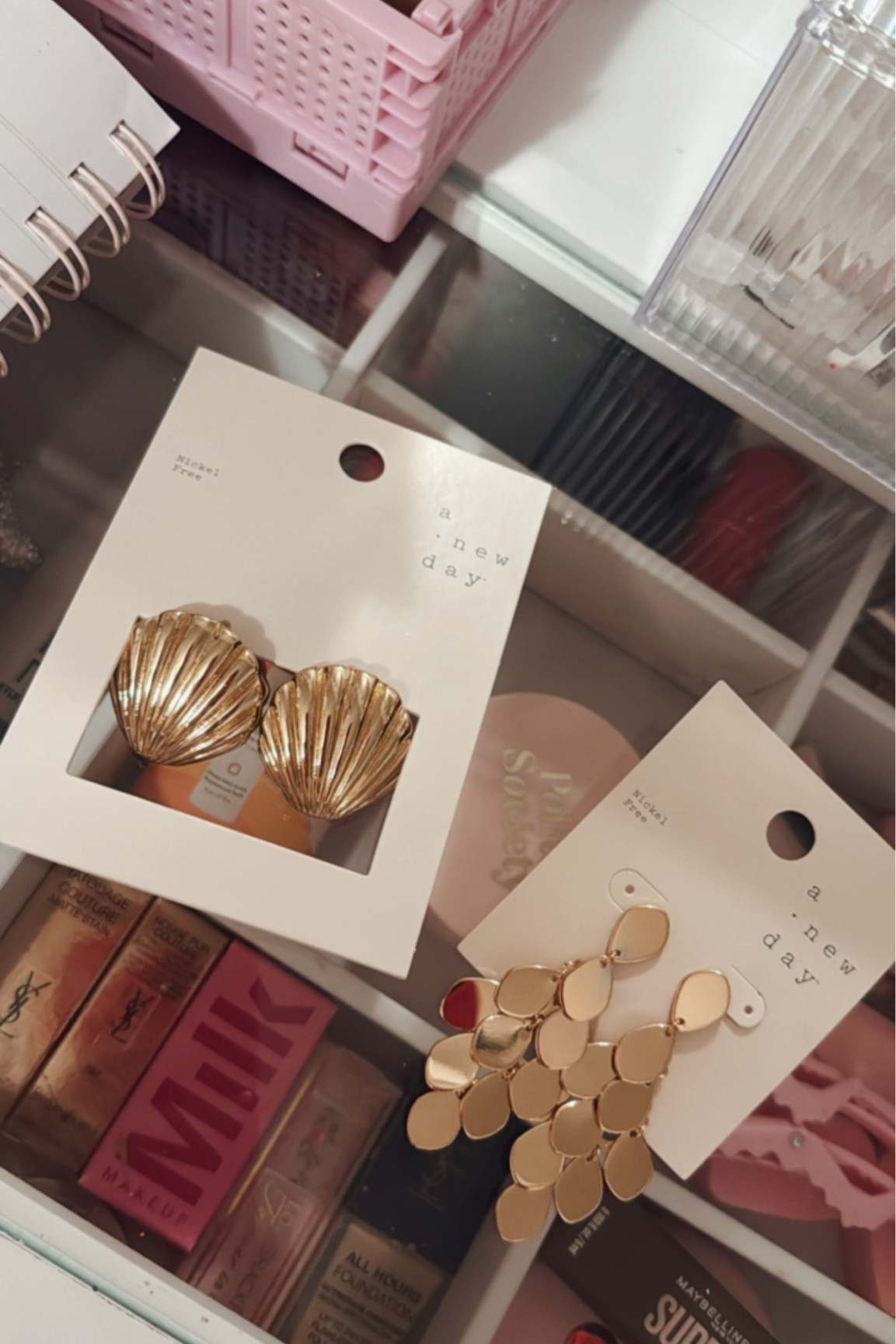 I know it’s going to be spritz summer so I picked up these amazing resortwear gold earrings from Target. I plan to wear them with micro skirts, and other fun Summer outfits. 🐚 I’ll be on the lookout for seashell design inspired pieces, sequin tops & dresses, also pops of orange & yellow! 🍊✨🥫. what is on your Summer  wish list? 
.
#Summer fashion #Resortwear #Jewelry #GoldEarrings #GoldJewelry #ItalianSummer #FranceStyle #OOTD #VacationWear 

#LTKtravel #LTKstyletip #LTKSeasonal