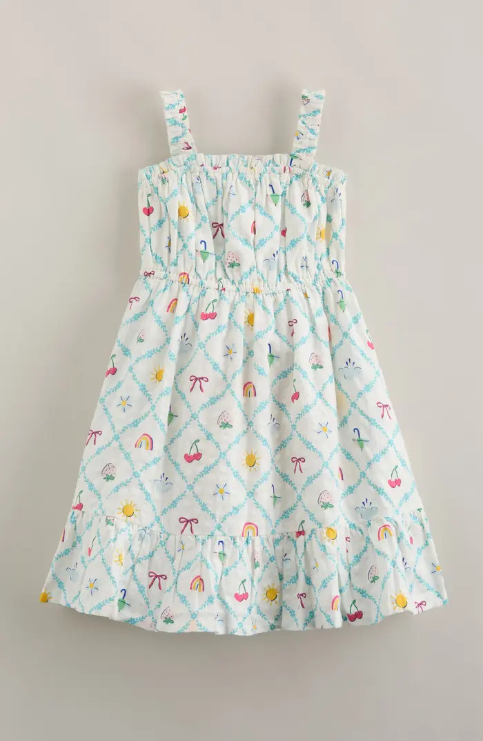 Kids' Print Ruffle Cotton Sundress | Nordstrom