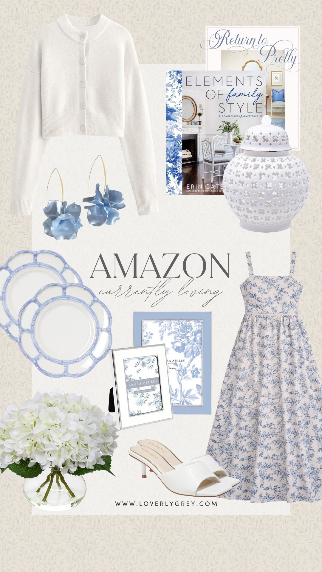 Amazon finds I am currently loving! The plate set, white vase, and picture frames are perfect for a home decor refresh! I’m also loving the floral dress paired with the white cardigan and cute earrings for a spring look! 

#LTKHome #LTKootd #LTKSeasonal
