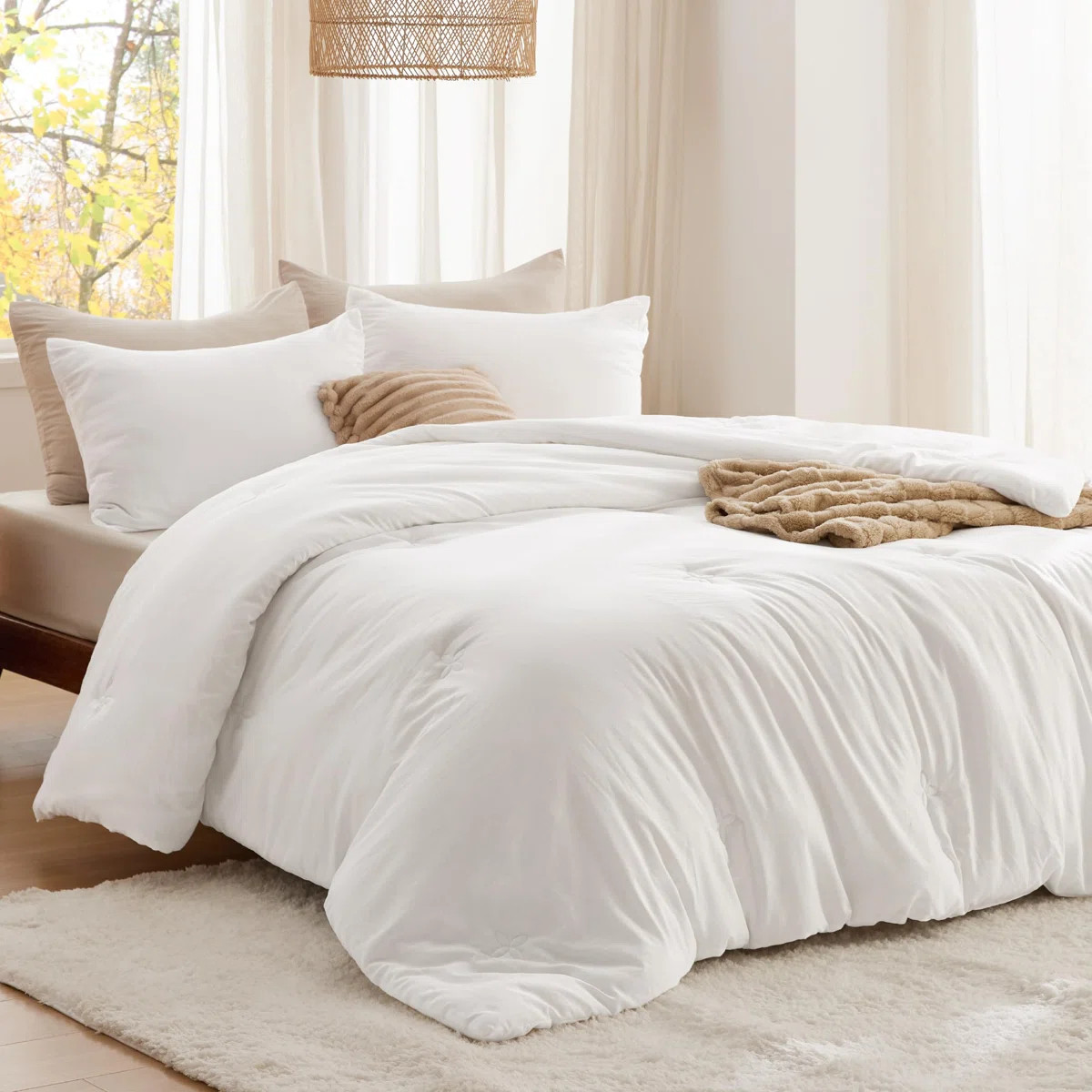 Bedsure Comforter Set-Cotton Like-Clover | Wayfair North America
