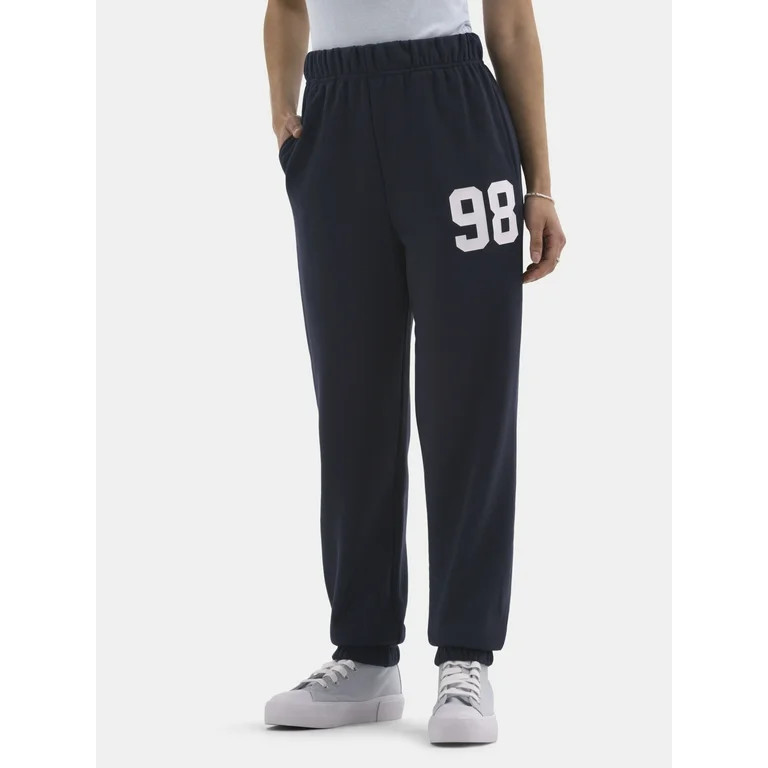 No Boundaries Graphic Fleece Joggers, 28'' Inseam, Women's | Walmart (US)