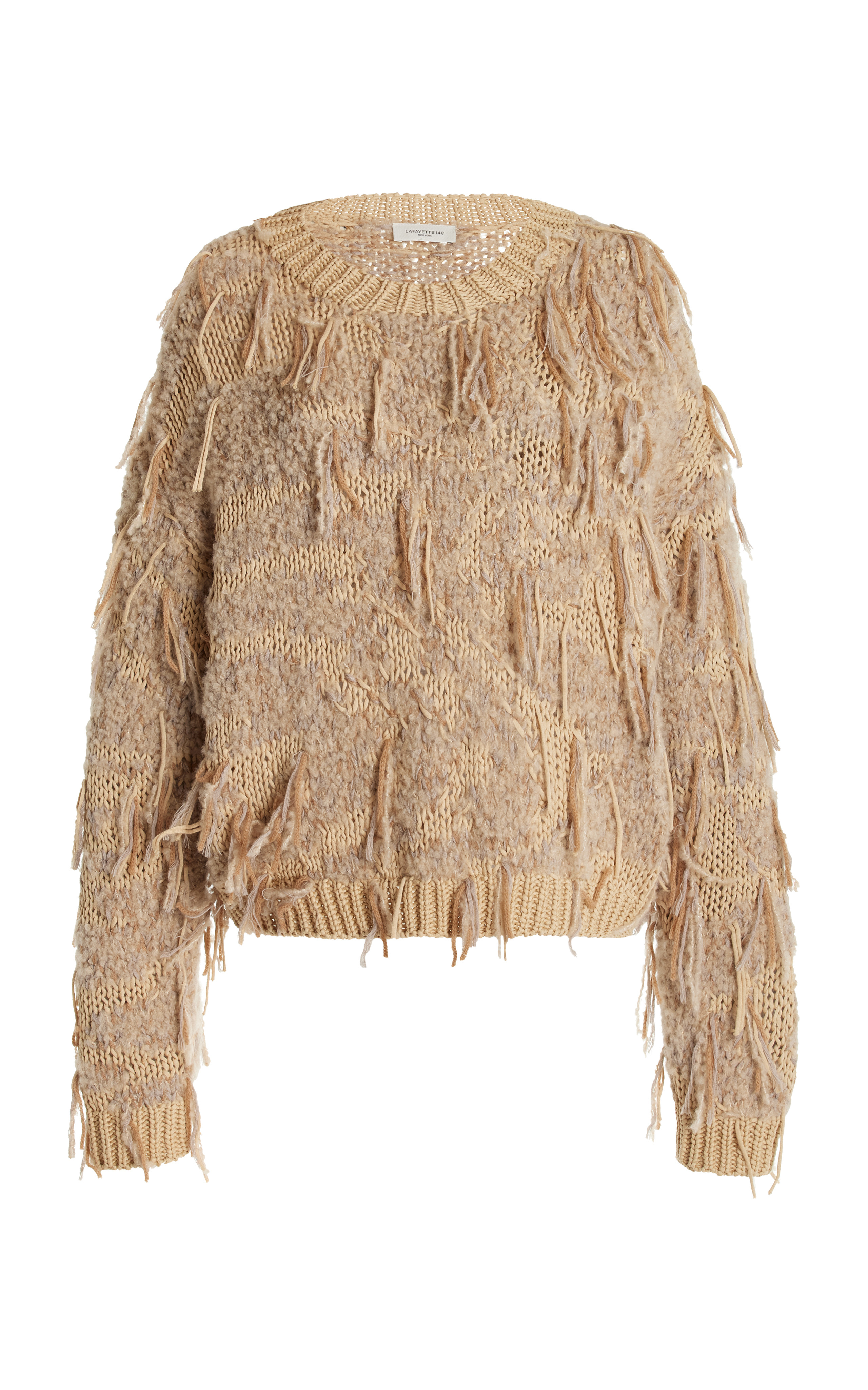 Handcrafted Fringed Knit Sweater | Moda Operandi (Global)