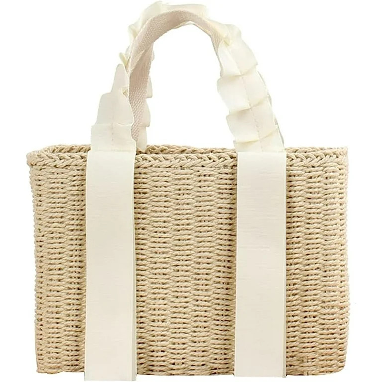 Kukuzhu Tote Bag for Women Straw Purses and Handbags Small Straw Tote Bags Beach Straw Bags Summe... | Walmart (US)