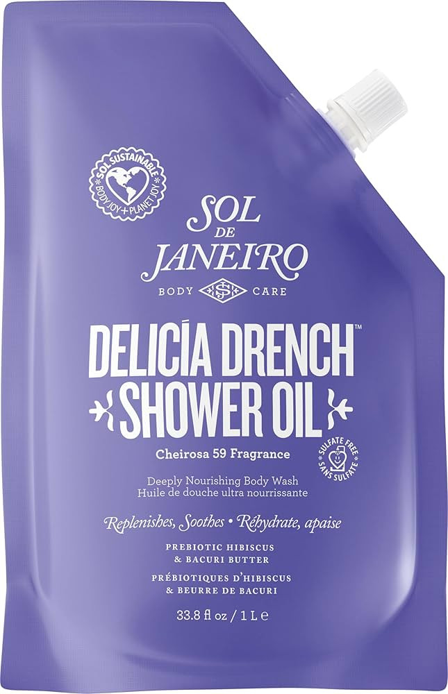 Sol de Janeiro Delicia Drench Shower Oil | Deeply Nourishing Body Wash | Amazon (US)