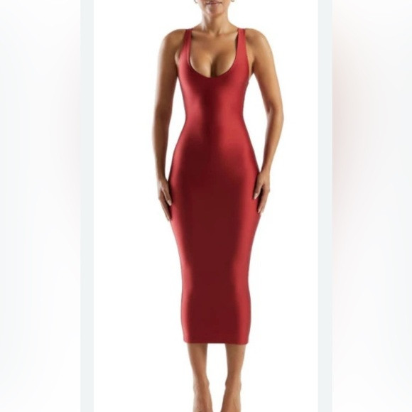 Naked Wardrobe ♥️ the sleek and sleeveless dress in red❣️ XS NWT | Poshmark