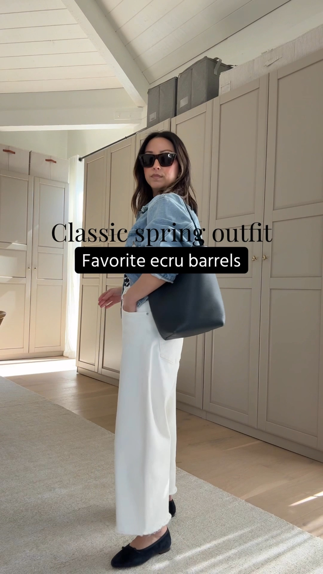 Spring Staples I Re-Wear Year After Year: Everlane Curve jeans AND AGOLDE Palmer denim jacket. I've been wearing these curve jeans for 3+ years. They're soft, not see-through, and a true high rise - I cut the hems. This denim jacket has the perfect fit: drop shoulder, roomy, cropped. The denim is so soft, too. Wearing a size xs. 


AGOLDE Palmer jacket xs
Kule stripe tee medium
Everlane curve jeans 26 - size up and cut hems
Madewell April flats 5.5
The Row Park tote medium navy 
Celine sunglasses 
Quince earrings
Dorsey James necklace 15"

Petite style, spring style, spring outfits, jeans 

#LTKSaleAlert #LTKmomlife #LTKPetite