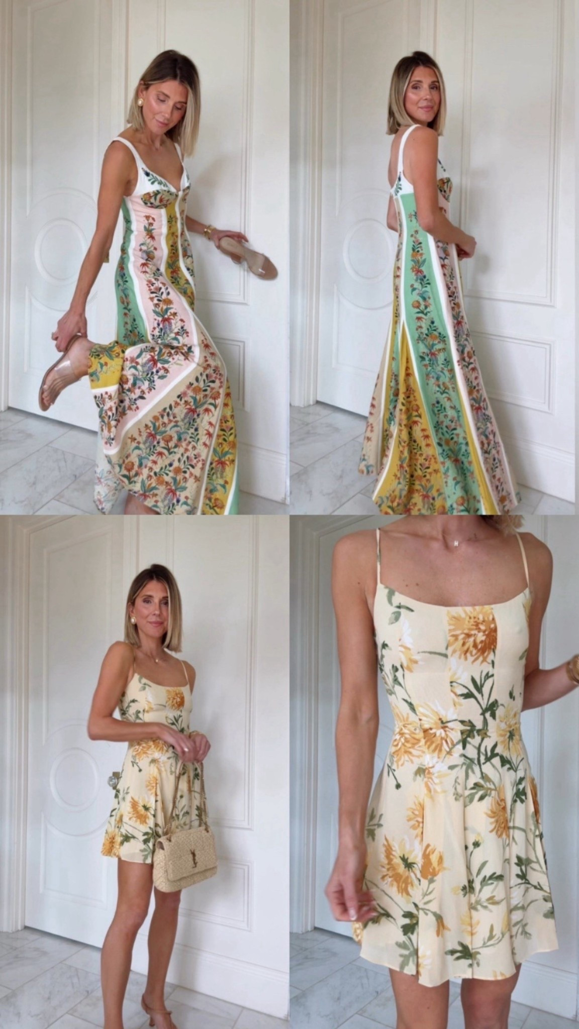 Floral dresses for summer. I'm wearing size xs