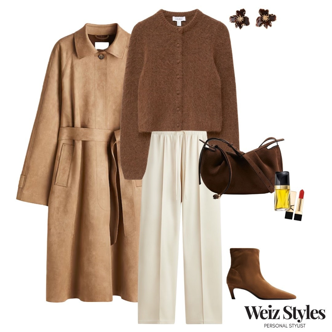 A gorgeous brown knitted cardigan paired with chic white trousers and tonal accessories creates a classic Autumnal look. This one will take you seamlessly from day to night with effortless elegance! 🤎

Make sure you come back tomorrow for your daily @weizstyles fashion fix! 🎉

Louise x

#LTKuk #LTKautumn #LTKFashionMonth