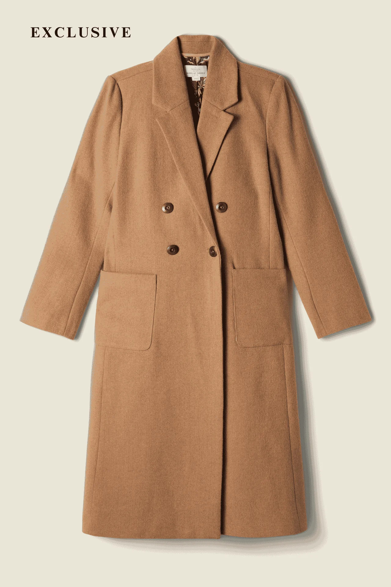 Lars Coat Camel Wool | TROVATA