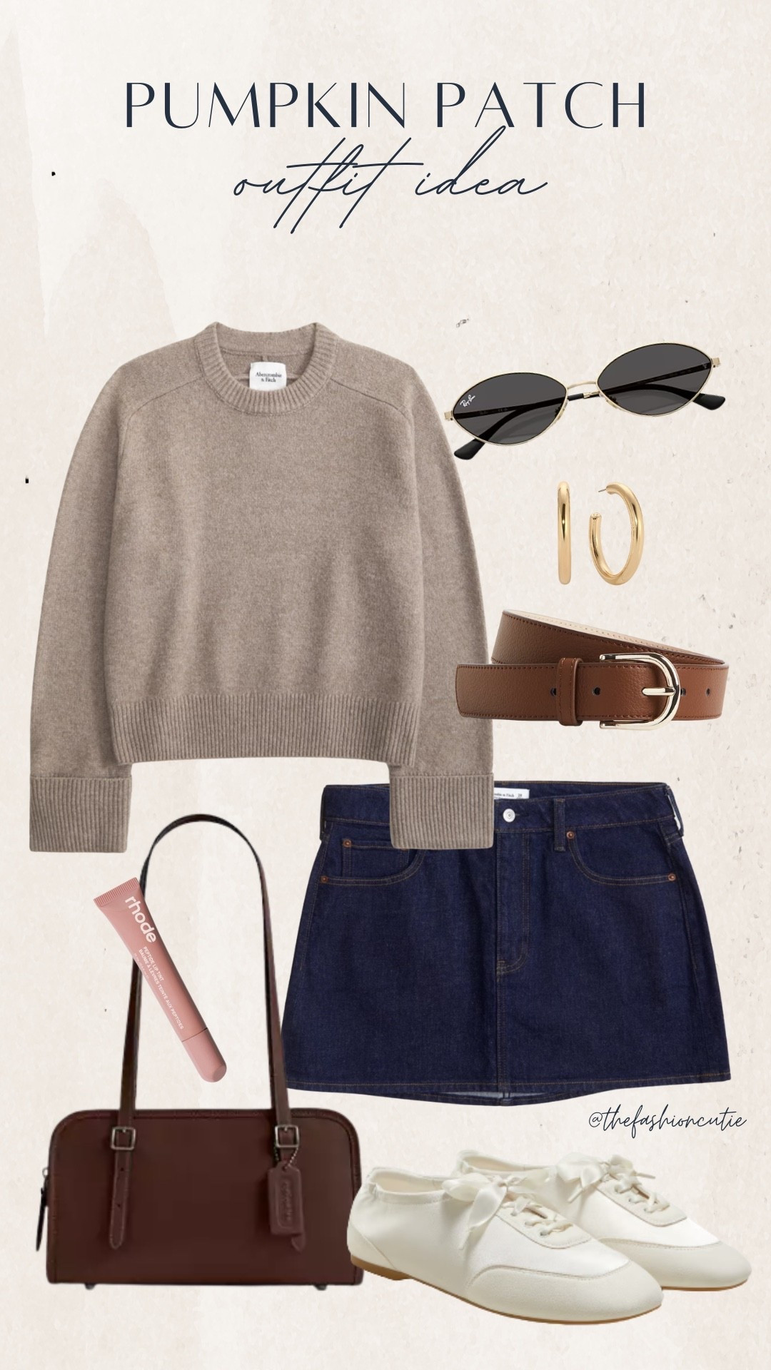 This one’s for the cute but comfy girlies. A cropped sweater with a mini denim skirt and classic white sneakers is the ultimate casual fall outfit. Brown accessories tie the whole look together.

#LTKStyleTip #LTKShoeCrush #LTKFindsUnder100