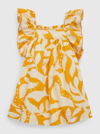 Baby Tropical Flutter Sleeve Dress | Gap (US)