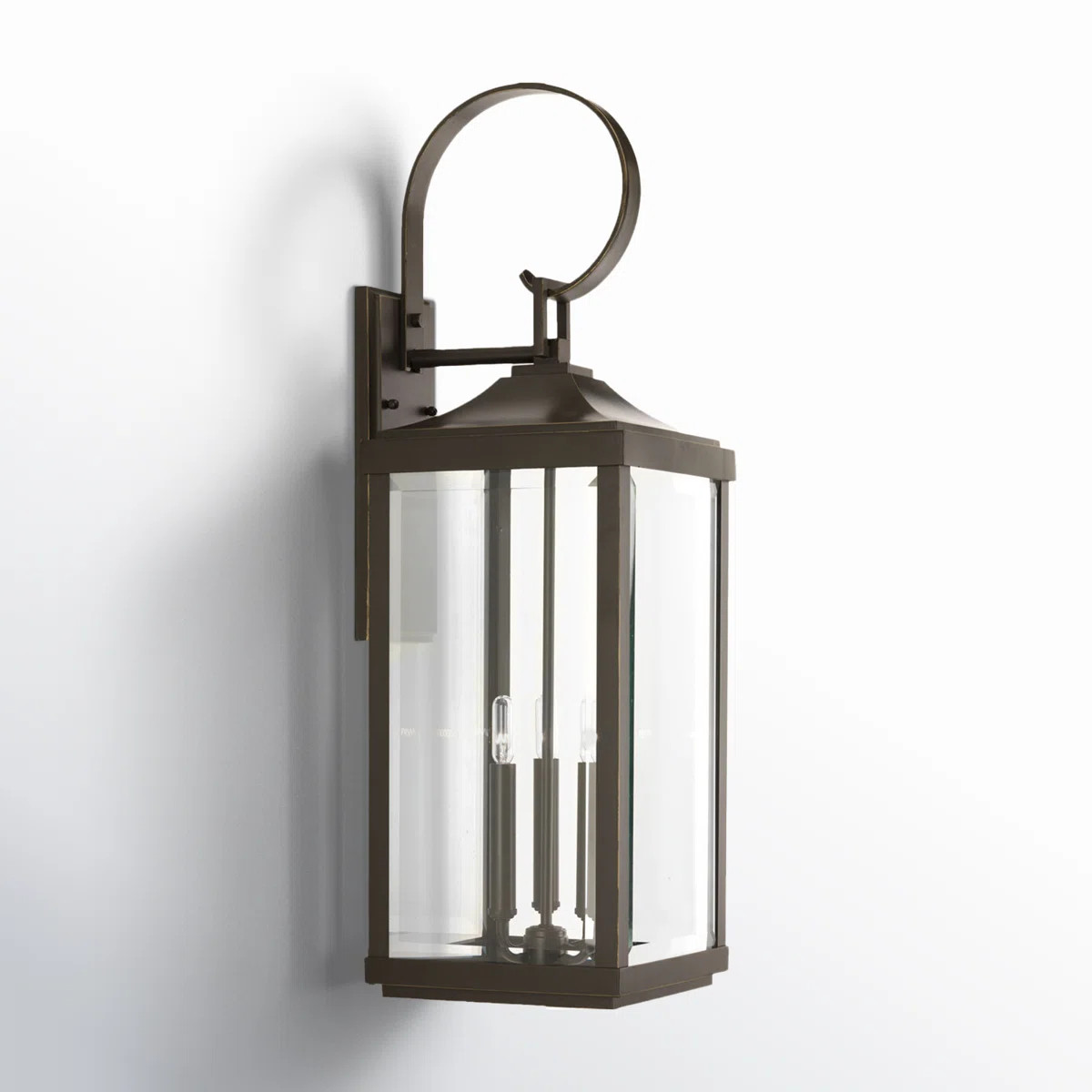 Crawley 3-Light Aluminum Outdoor Wall Lantern with Beveled Glass | Wayfair North America