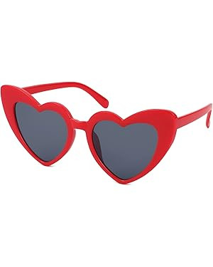 FEISEDY Vintage Heart Shaped Sunglasses Women Stylish Love Eyeglasses B2421-P1 | Amazon (US)