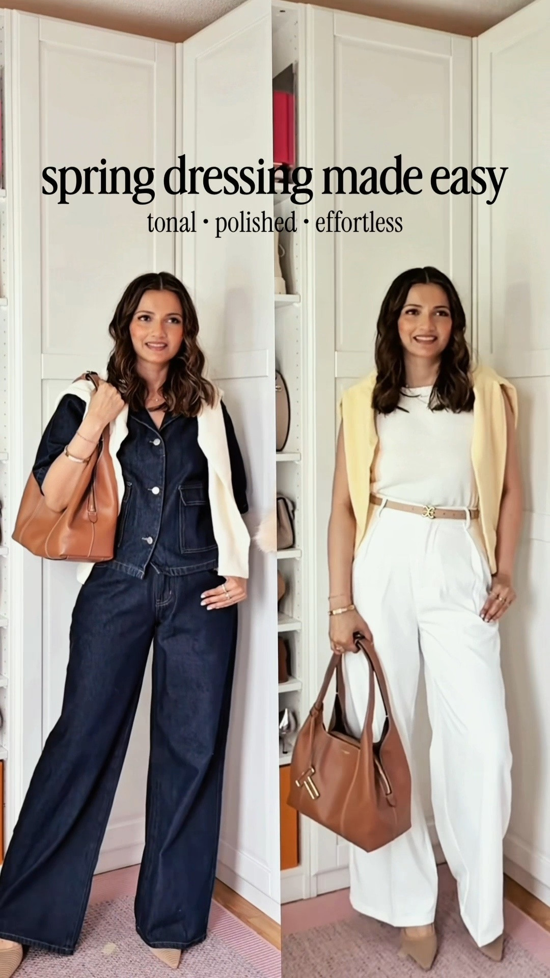 hot then it’s cold….let’s make it easy to dress for spring ✨

pick a top + pants in the same colour family, then add a cardigan in an accent shade.

easy, elegant, polished - and probably already in your closet 🤗

#springoutfits
#springuniform 

spring outfit ideas, tonal outfits, effortless style, neutral outfits, chic spring looks, monochrome dressing, capsule wardrobe, elevated basics, everyday outfit inspo, wearable fashion, minimal style, classy outfits, denim outfit ideas, cardigan outfits, polished casual looks
outfit details:

#LTKcanada #LTKsummer #LTKworkwear