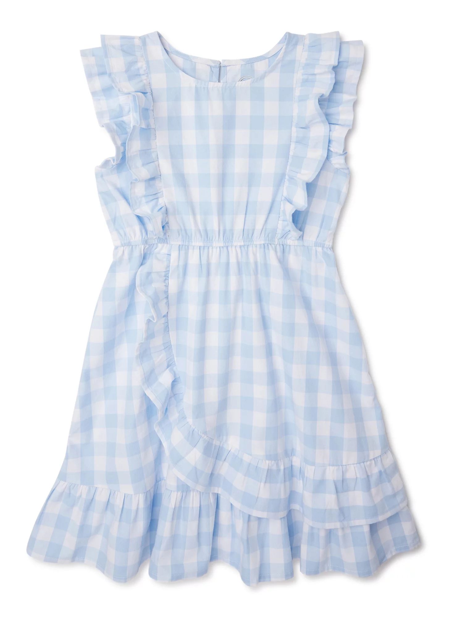 Wonder Nation Girls’ Ruffle Dress Sizes 4-18 & Plus - Walmart.com | Walmart (US)