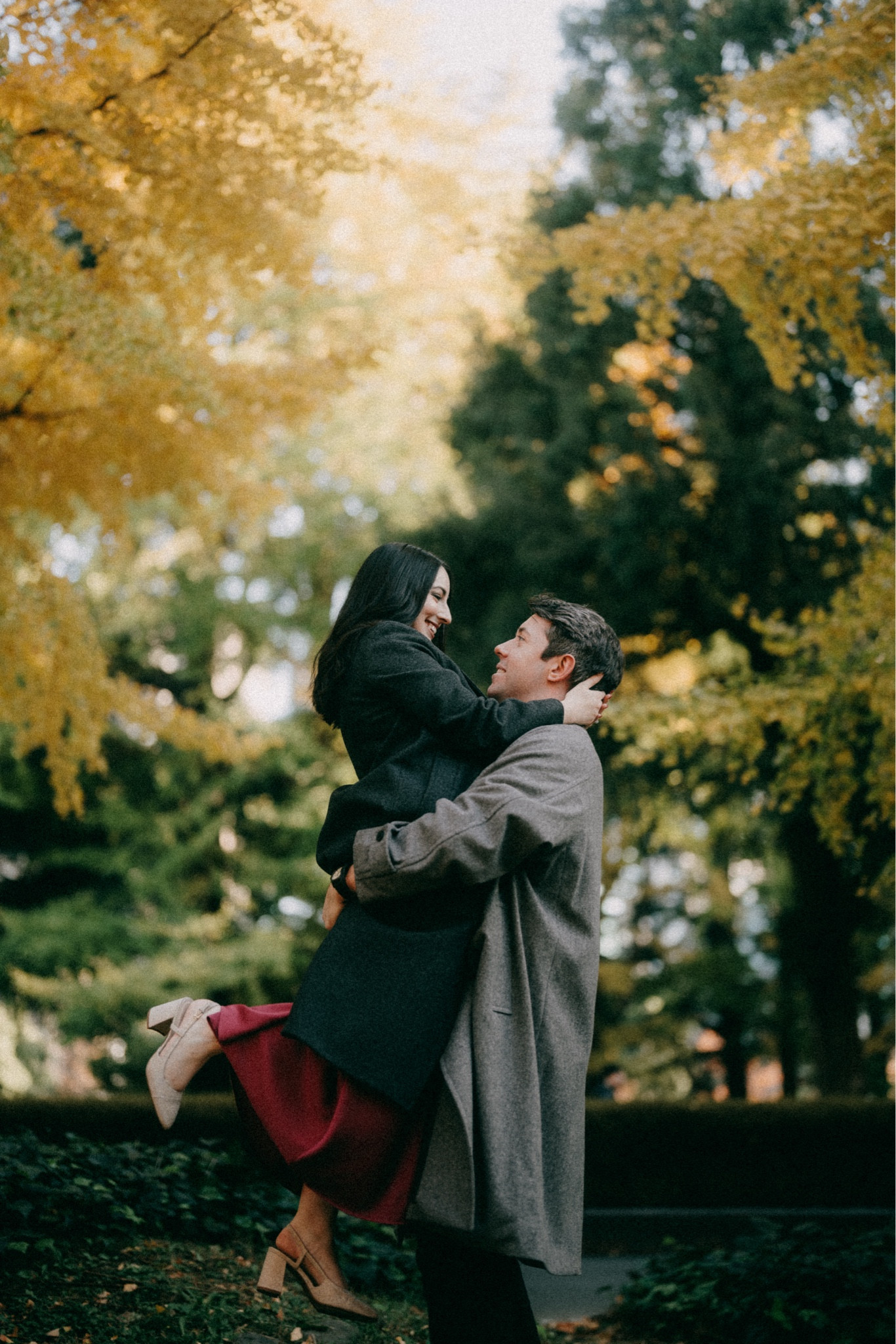 Engagement photos in Tokyo | magenta dress | Fall | Autumn | Winter coat | Banana Republic Halter Dress | Dark Winterr

#LTKFindsUnder100 #LTKSeasonal #LTKStyleTip