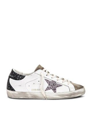 Golden Goose Superstar Sneaker in Cream, Taupe, Mauve Pink, & Black from Revolve.com | Revolve Clothing (Global)