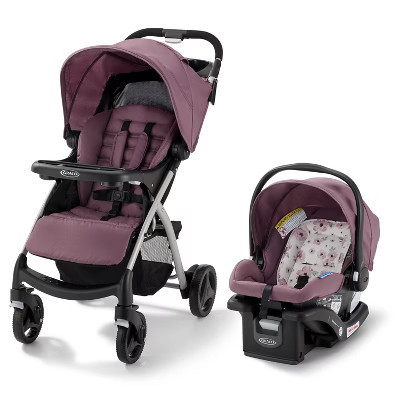 Graco Verb Click Connect Travel System with SnugRide Infant Car Seat - Pink/Black | Target