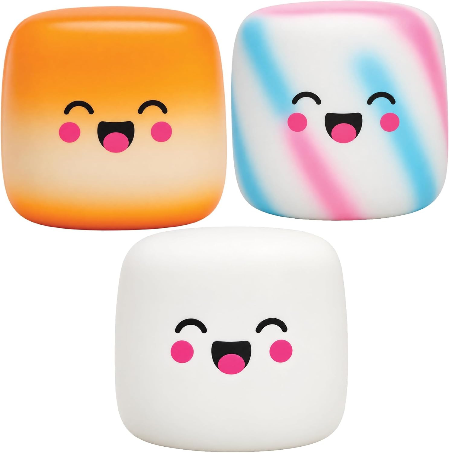 Squeeze Please 3 Pack Marshmallow Stress Relief Sensory Fidget Squishy Toy | Amazon (US)