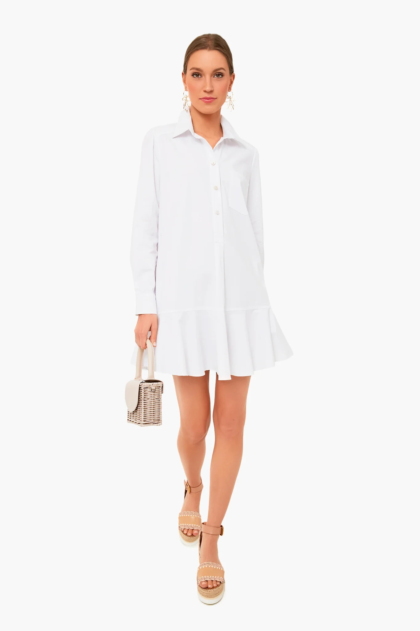 White Callahan Shirt Dress | Tuckernuck (US)
