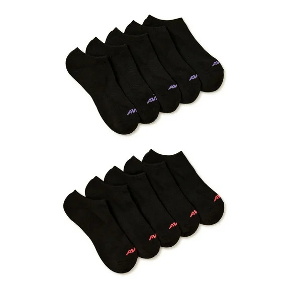Avia Women's Performance Cushioned No Show Socks, Stocking Stuffers, 10-Pack | Walmart (US)