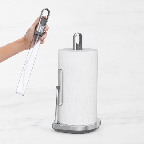 simplehuman(TM) Paper Towel Holder with Pump, Brushed | Williams-Sonoma