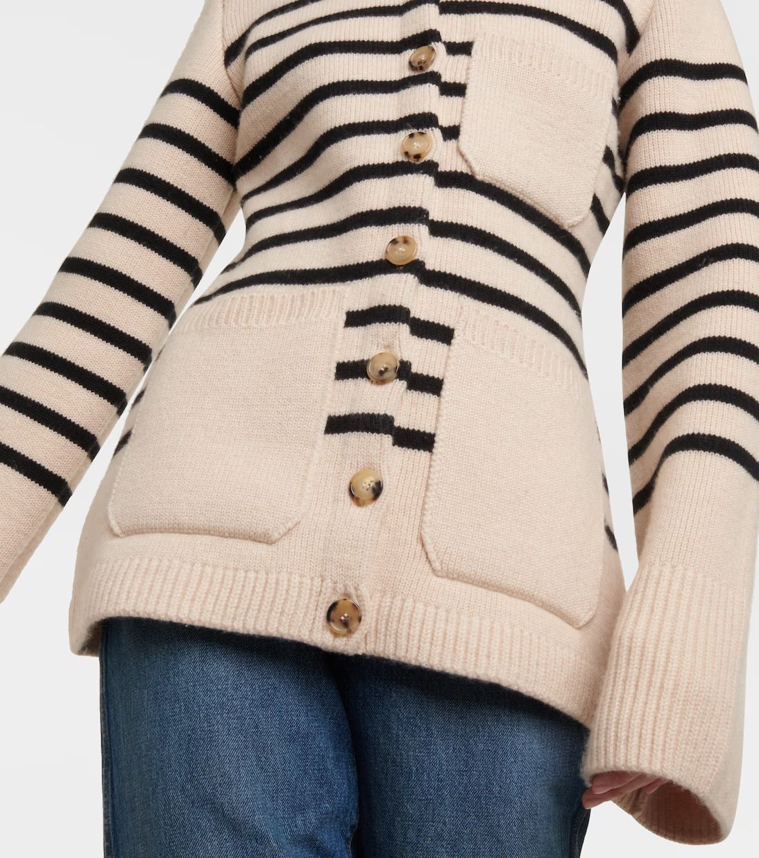 Suzette striped cashmere-blend cardigan | Mytheresa (US/CA)