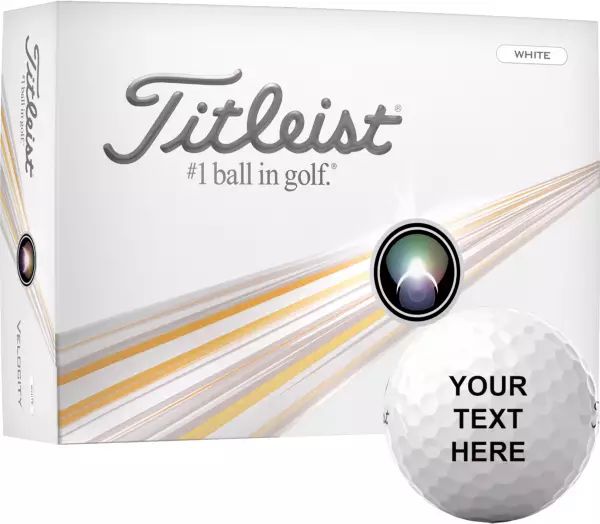 Titleist 2024 Velocity Personalized Golf Balls | Dick's Sporting Goods | Dick's Sporting Goods