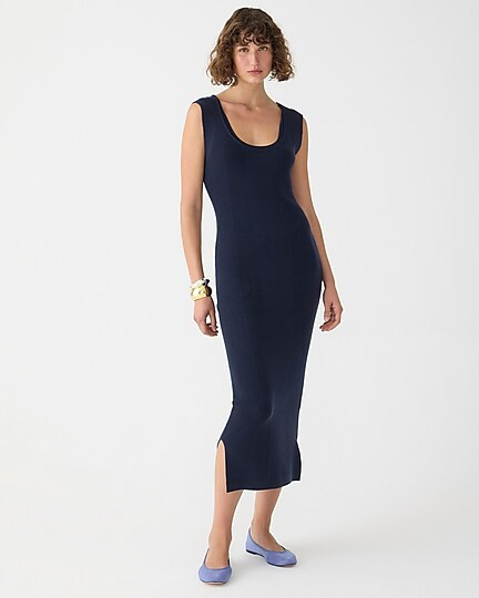 Sleeveless ribbed sweater-dress | J. Crew US