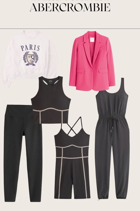 Abercrombie order
YPB leggings, sports bra workout tank, jumpsuit, crew neck sweatshirt and pink Valentine’s Day blazer 

#LTKstyletip #LTKSeasonal #LTKsalealert