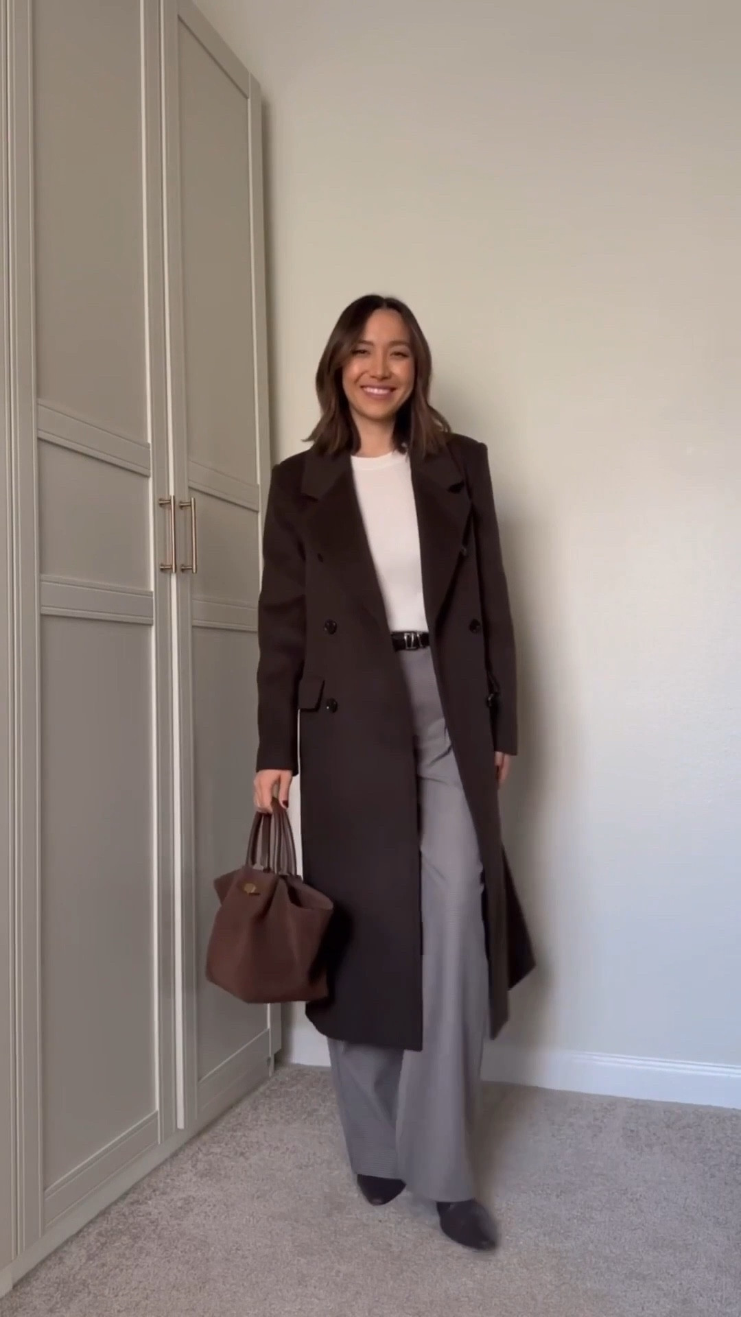 winter office outfit with boots 

Mango coat - xs, on sale + comes in two new colors 
Cashmere sweater — xs 
Abercrombie Sloane tailored wide leg pants — wearing the regular length 
Jcrew boots — exact color is sold out, linked to a similar one at Madewell 
Demellier suede the midi New York your 



#LTKSaleAlert #LTKWorkwear #LTKSeasonal