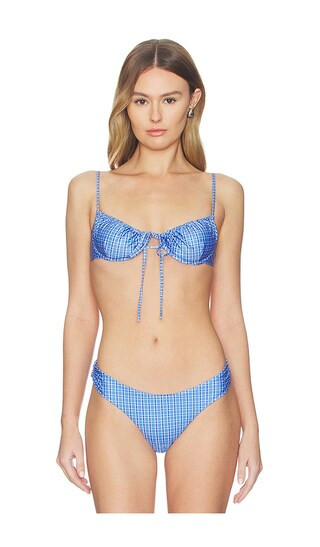 FAITHFULL THE BRAND Ombra Bikini Top in Blue. - size M | Revolve Clothing (Global)