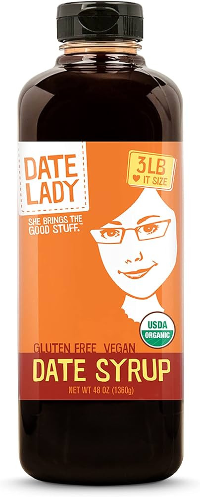 Date Lady Date Syrup 3 lb Squeeze Bottle | 1 ingredient: 100% Organic Dates. Vegan, Paleo, Gluten... | Amazon (US)