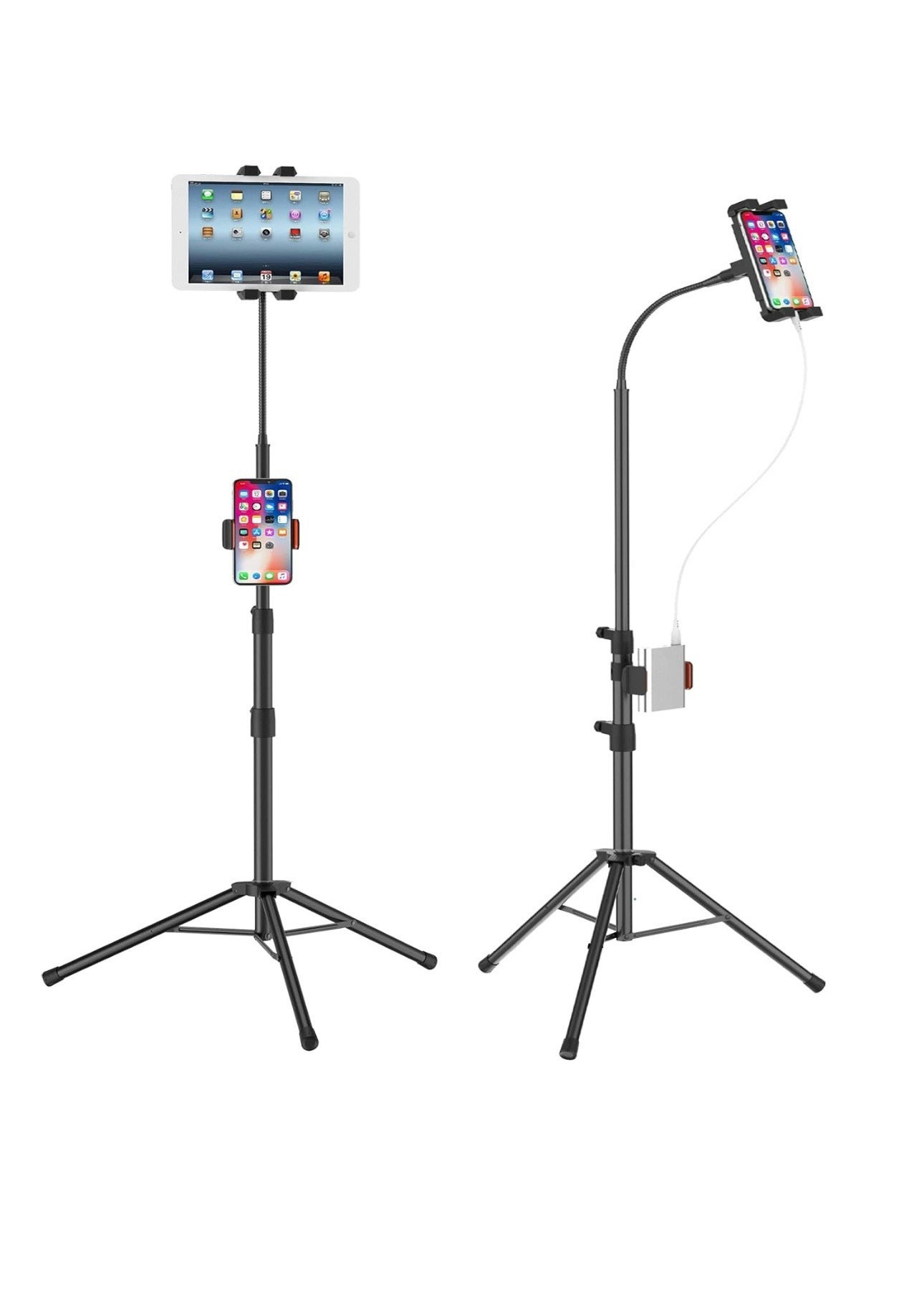Tripod stand for iPad and phone