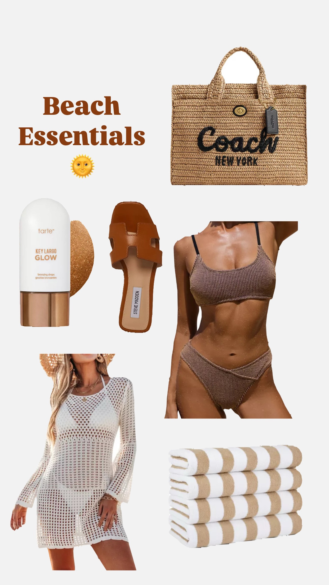 Beach bag packing 🤎

#LTKSwim #LTKSeasonal #LTKStyleTip