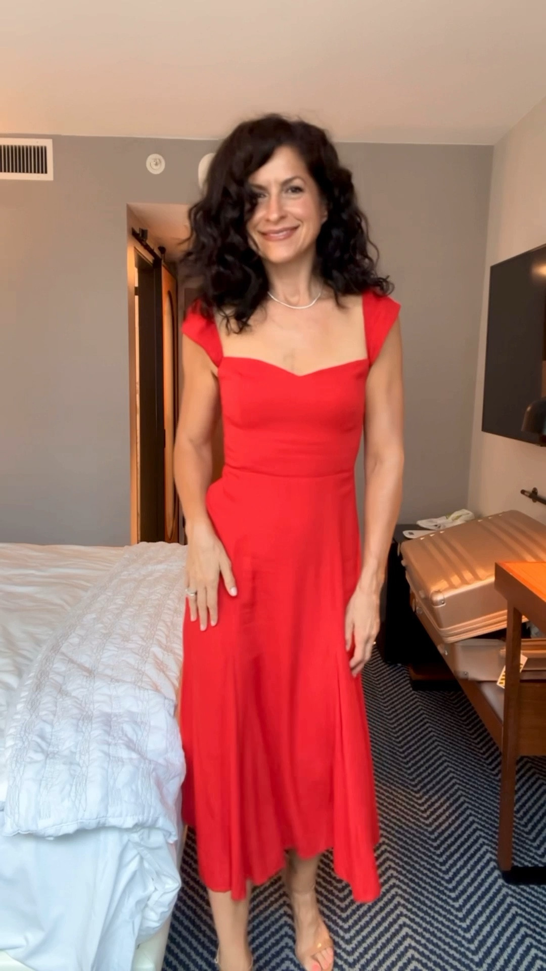 I’m not usually a red dress person but this one got me…I wore this to a “cocktail attire” dinner and it worked perfectly.  Flattering and comfortable.  It’s a 10/10!

#LTKOver40
