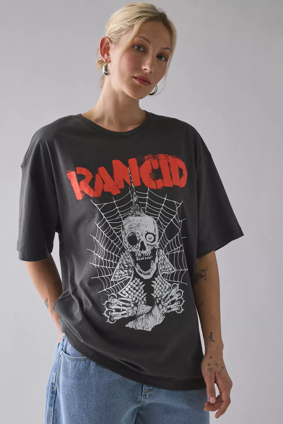 Rancid Skull Graphic Oversized Tee | Urban Outfitters (US and RoW)