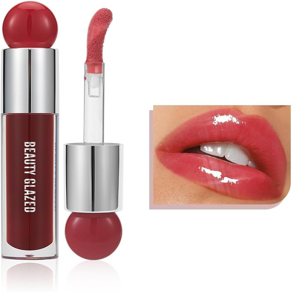 MYUANGO Moisturizing Lip Glow Oil, Hydrating Lip Care Lip Tint, Shiny Lip Glow Vegan Plumping Lip... | Amazon (US)