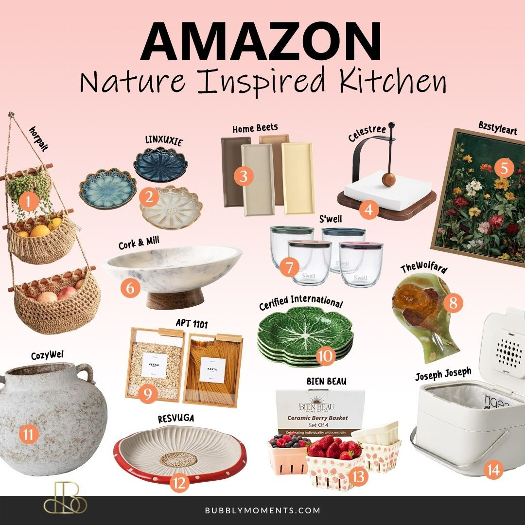 Create a warm, calm kitchen with these Nature-Inspired Kitchen Finds from Amazon 🌿 These pieces are perfect for adding a natural, relaxed feel to your space with earthy tones, simple designs, and everyday functionality. From useful kitchen essentials to subtle décor accents, these finds make your kitchen feel more inviting and easy to enjoy. I love how nature-inspired items bring warmth while still looking clean and modern. They’re easy to style in any kitchen and work beautifully with neutral colours or wood finishes. If you’re looking for simple updates that make a big difference, this collection is a great place to start. Save this post for kitchen inspiration and tap to shop your favourites for an effortless refresh 🍃
#LTKHome #LTKFindsUnder100 #LTKFindsUnder50 #KitchenFinds #AmazonKitchen #KitchenInspo #HomeInspo #NatureInspired #EarthyHome #OrganicStyle #KitchenDecor #CozyKitchen #ModernKitchen #HomeRefresh #StyledHome 

 