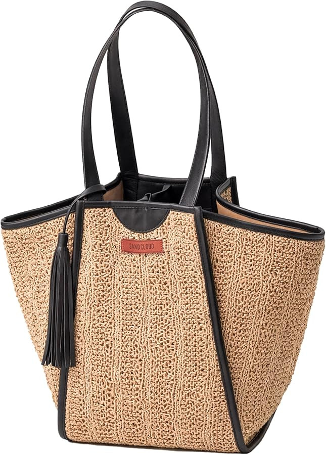 Sand Cloud Canvas Beach Tote Bags for Women | Amazon (US)