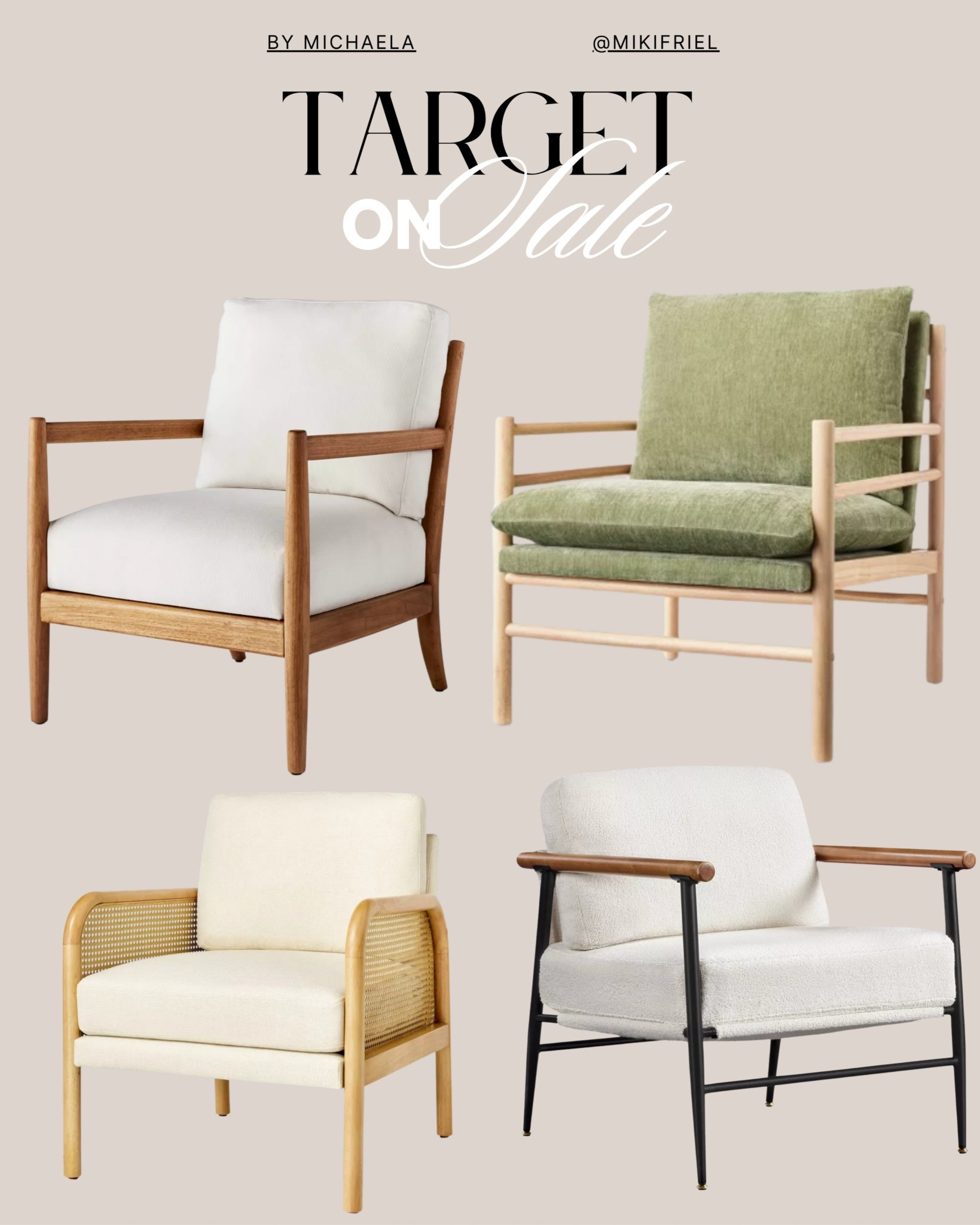 Accent chairs on sale at Target. Home finds. Furniture. Chairs. 

#LTKHome #LTKStyleTip #LTKSaleAlert