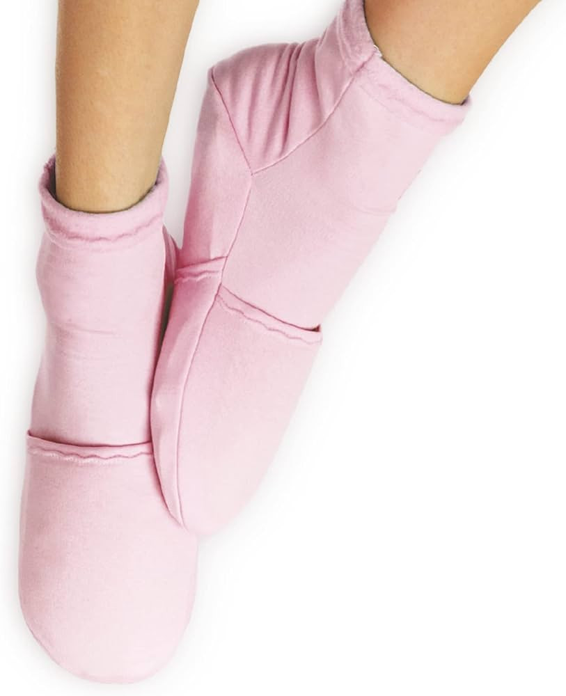 NatraCure Pink Cold Therapy Socks - Reusable Gel Ice Frozen Slippers for Feet, Chemotherapy, Arthrit | Amazon (US)
