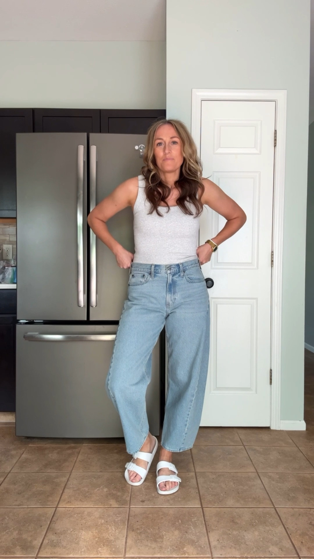 6/3/26 ✨ Tank is a small. Jeans are a 4 long. Sandals run TTS.

Everyday outfits. Easy outfits. Easy outfit ideas. Neutral basics. Spring outfits. Spring outfit idea. Casual outfits. Basic mom outfit. Casual outfit idea. Casual outfit. Everyday outfit. Mom outfit. Street style. Casual mom outfit. Amazon fashion. Sports mom outfits. Sports mom outfit idea.

#LTKootd #LTKmomlife #LTKOver40